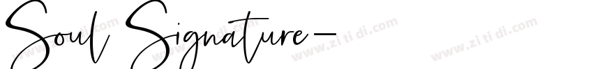 Soul Signature字体转换